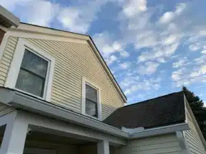 guards for gutters on a pristine home exterior